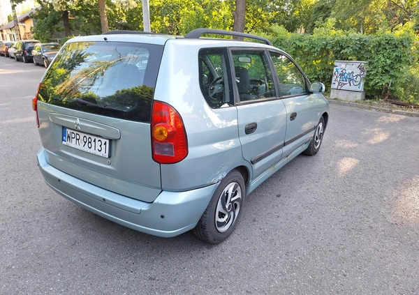 Mitsubishi Space Star cena 2250 przebieg: 218000, rok produkcji 2004 z Warszawa małe 92